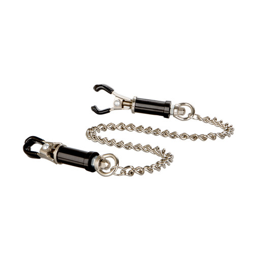 Buy the Nipple Play Superior Adjustable Barrel Nipple Clamps with Chain Jewelry - Cal Exotics CalExotics California Exotic Novelties