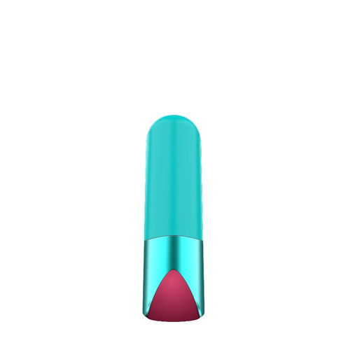 Buy the Gender Fluid Revel 10-function Rechargeable Bullet Vibrator in Aqua Blue - Voodoo Toys Thank Me Now, Inc. Shibari 