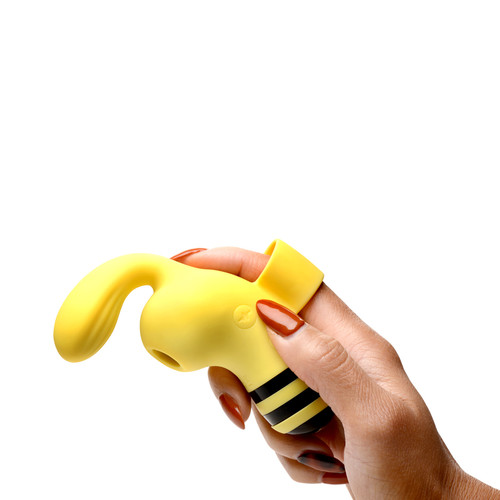 Buy The Shegasm Sucky Bee Finger Mounted 7 Function Rechargeable Silicone Clitoral Suction And G