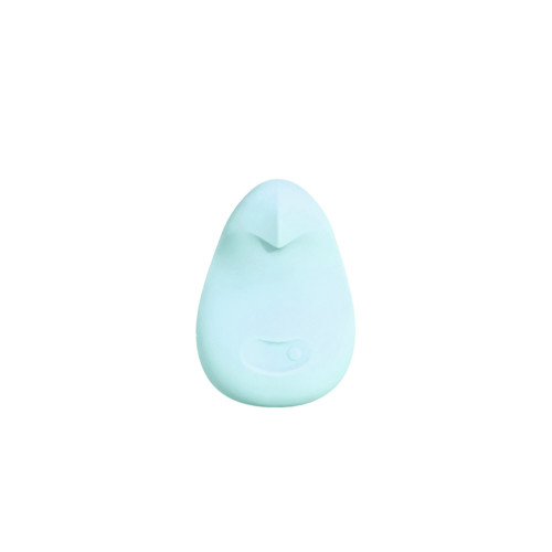Buy the Pom 10-function Rechargeable Flexible Silicone Vibrator in Ice Blue - Dame Products