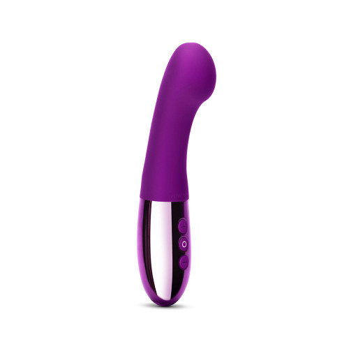 Buy the Le Wand Chrome Collection XO Gee 21-function Rechargeable Dual Motor Silicone G-Spot Vibrator in Dark Cherry - COTR, INC B-vibe