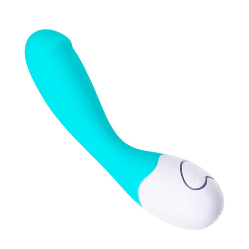 Buy the Cuddle 13-function Rechargeable Silicone G-Spot Vibrator in Turquoise Blue - OhMiBod Lovelife