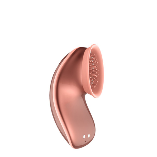 Buy the Twitch Innovation 14-function Rechargeable Silicone Suction Vibrator in Rose Gold - Shots America