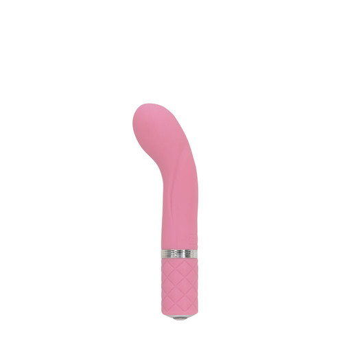 Buy the Pillow Talk Racy Variable Speed Rechargeable Silicone G-Spot Vibrator in Pink & Silver with Swarovski Crystal - BMS Factory