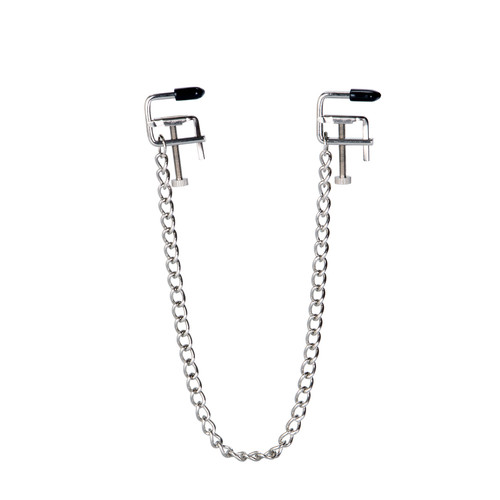 Buy the Nipple Play Nipple Grips Padded Nipple Vise Clamps with Chain Jewelry - Cal Exotics CalExotics California Exotic Novelties