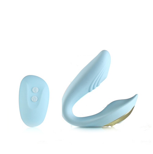 Buy the Harmonie Remote Control 15-function Rechargeable  Bendable Silicone Couples Vibrator in Blue discreet - Maia Toys