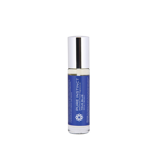 Buy the Pure Instinct True Blue Unisex Pheromone Infused Fragrance Oil in .34 oz Roll-On bottle - Classic Brands