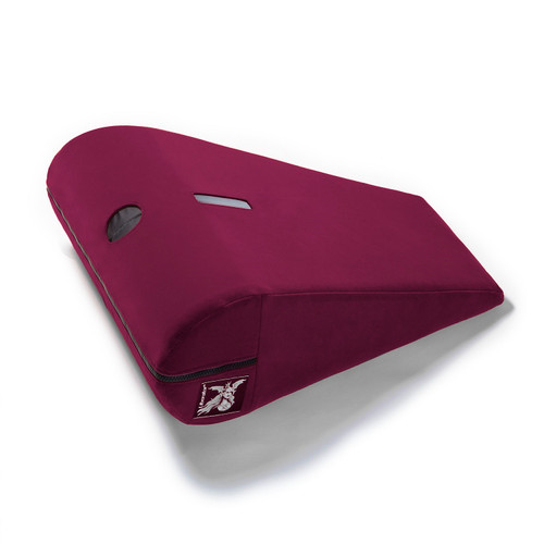 Buy the Axis Wand Massager Mount Positioning Cushion in Velvish Merlot Wine Red - OneUp Innovations Liberator Luvu Brands