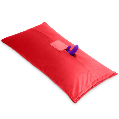 Buy the Humphrey Sex Toy Mount Pillow in Microvelvet Red - OneUp Innovations Liberator Luvu Brands