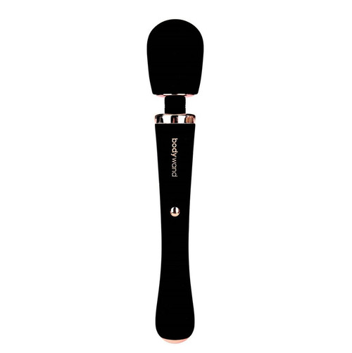 Buy the Couture Wand 15-function Rechargeable Silicone Body Massager in Black & Rose Gold - xgen Bodywand