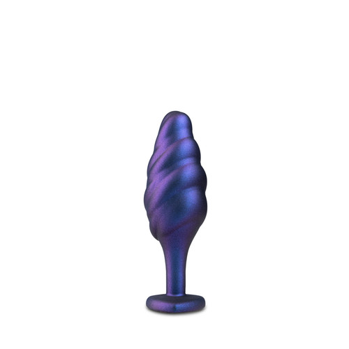 Buy the Anal Adventures Matrix Bumped Bling Silicone Butt Plug with Clear Gem Base in Sapphire Blue - Blush Novelties