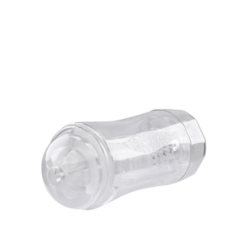 Buy the Gender X Clear Double Fantasy Dual Ended Male Stroker with 10-function Vibrating Cockring - Evolved Novelties