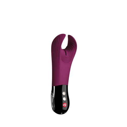 Buy the Jewels Manta 12-function Rechargeable Silicone Vibrating Stroker for Men in Garnet Purple- Fun Factory