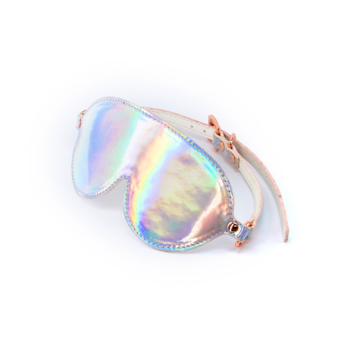 Buy the Cosmo Bondage Rainbow Holographic Adjustable Blindfold - NS Novelties