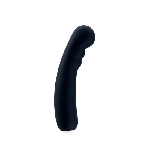 Buy the Midori 16-function Rechargeable Silicone G-Spot Vibe in Just Black - VeDO Toys