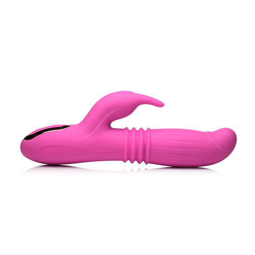 Buy the Lil Swell 12-function Rechargeable Silicone Thrusting & Swelling Rabbit Vibrator in Pink - XR Brands Inmi