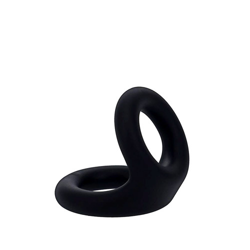 Buy the Uplift Silicone Cock & Ball Support C-Ring in Onyx Black - Tantus Inc