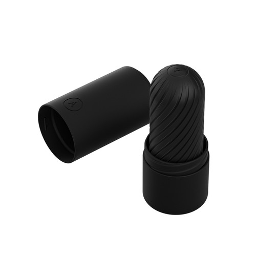 Buy the Ghost Reversible Silicone Compact Pocket Stroker Male Masturbator in Black - WoW Tech Epi24 Womanizer