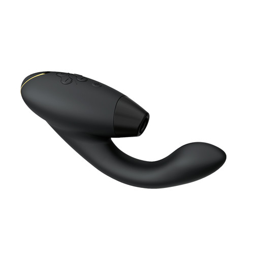 Buy the Duo 2 Rabbit 24-function Rechargeable Silicone Dual G-Spot & Clitoral Stimulator with Smart Silence Afterglow & Haptic Feedback in Black Pleasure Air Technology - wow tech Epi24 Womanizer