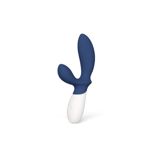 Buy the LOKI Wave 2 Stroking 12-function Silicone Male Prostate Vibrator in Base Blue - LELO