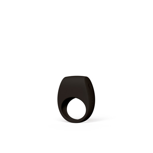 Buy the TOR 3 App-Connected Bluetooth Rechargeable Vibrating Silicone Couples' Love Ring in Black Erection Enhancer cockring - LELO