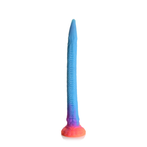 Buy the Makara Glow-in-the-Dark Silicone Snake with Suction Cup base blue Purple 18 Inch - XR Brands Creature Cocks