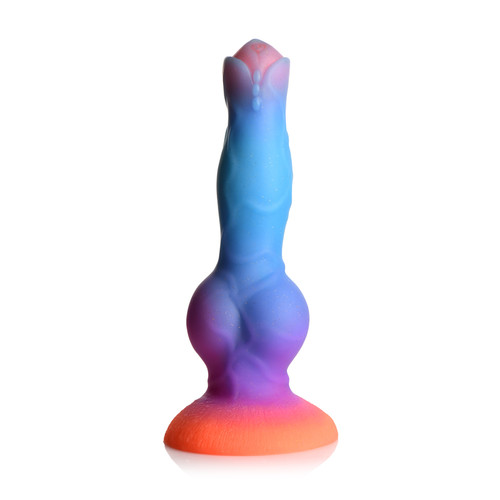 Buy the Space Cock Glow-in-the-Dark Silicone Alien Dildo with Suction Cup 8.5 Inch - XR Brands Creature Cocks