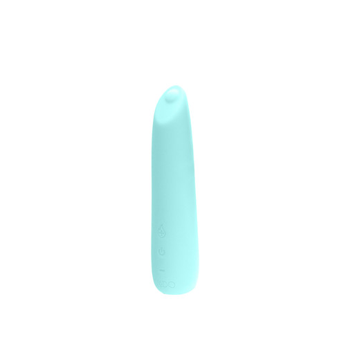 Buy the Boom 17-function Rechargeable Warming Flexible Silicone Vibrator in Tease Me Turquoise - Vedo Toys