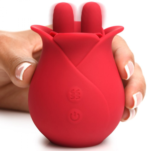 XR Brands-Bloomgasm-10X Fondle Massaging Rose Silicone Clit Stimulators