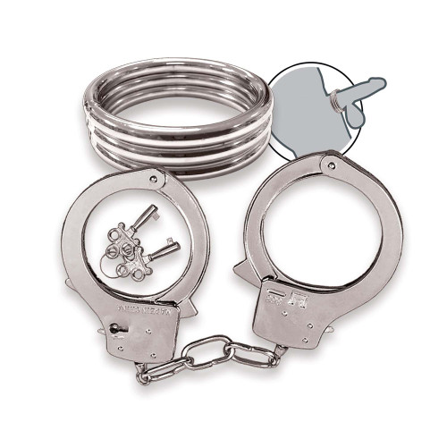 Dominant Submissive Collection Cockring & Handcuffs