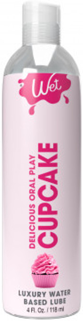 Wet Delicious Oral Play - Edible Cupcake - Waterbased Flavored Lube 4 Oz