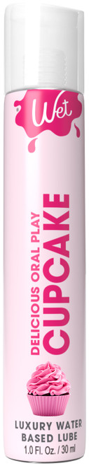 Wet Delicious Oral Play - Edible Cupcake - Waterbased Flavored Lube 1 Oz