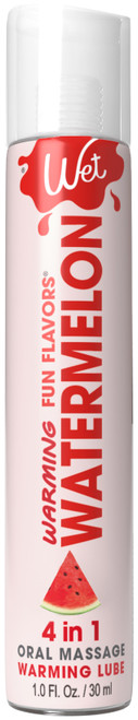 Wet Warming Fun Flavors - Watermelon - 4 in 1 Lubricant 1 Oz