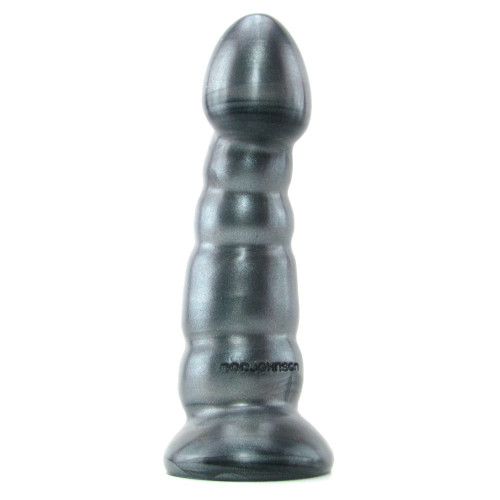 Platinum Premium Silicone The Legend Rippled Dildo Charcoal