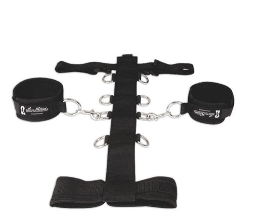 Lux Fetish 3-Piece Adjustable Neck & Wrist Restraint Set