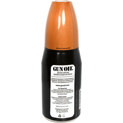 Gun Oil Silicone Lubricant 8 oz Dallas Novelty