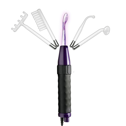 Buy the Deluxe Edition Twilight Violet Wand estim electro erotic Kit - XR Brands Zeus Electrosex