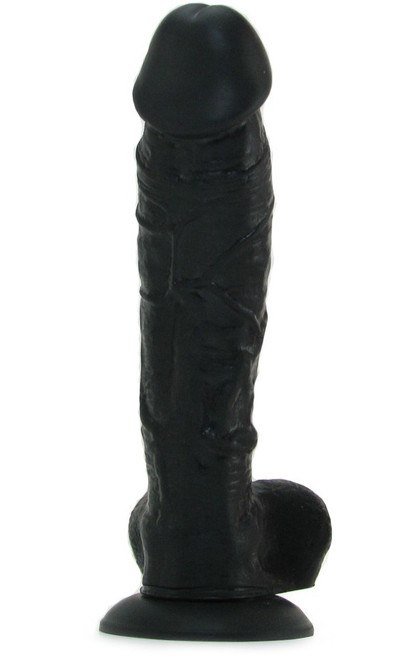 NS Novelties Colours Pleasures 8 inch Silicone Dong Black