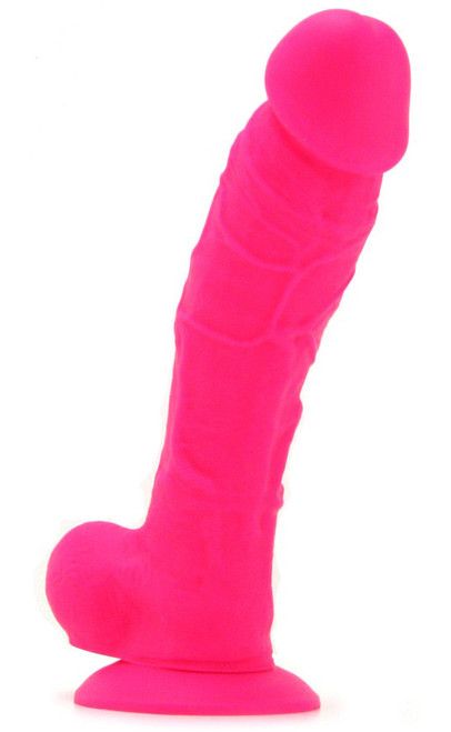 NS Novelties Colours Pleasures 8 inch Silicone Dong Pink