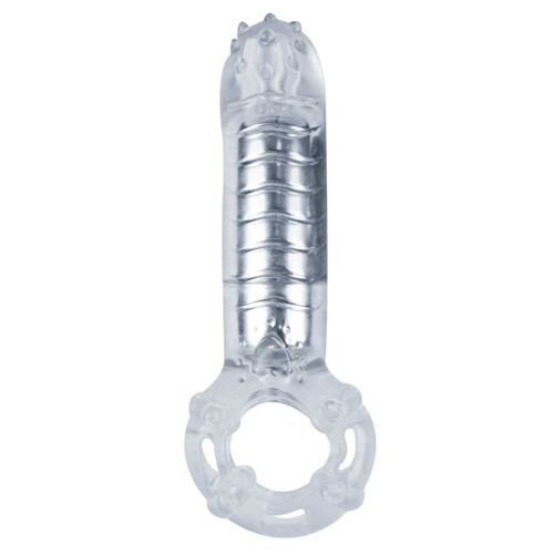 Nasstoys HerO Vibrating Love Ring and Clitoral Massager Clear