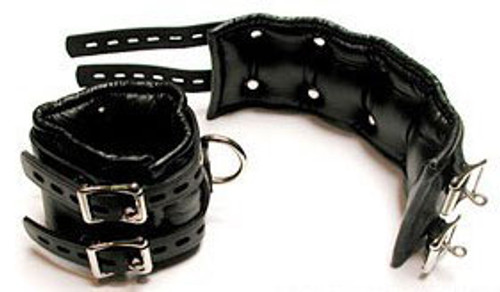 StockRoom Premium Lockable Wrist Cuffs Black