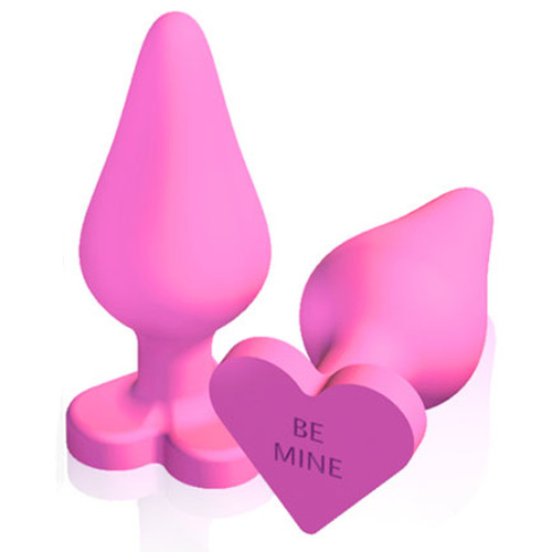 Blush Novelties Naughty Candy Heart Be Mine Butt Plug Pink