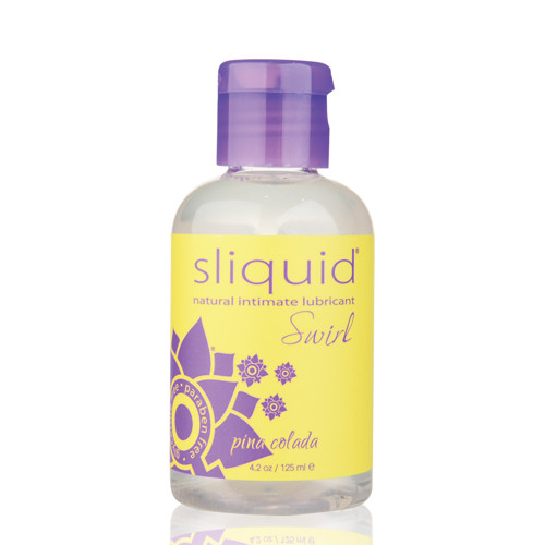 Sliquid Naturals Swirl Flavored Water-based Lubricant Pina Colada 4.2 oz