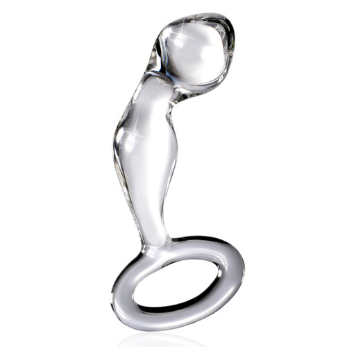 Buy the Icicles #46 Hand Blown Glass Butt Plug in Clear Borosilicate - Pipedream Products