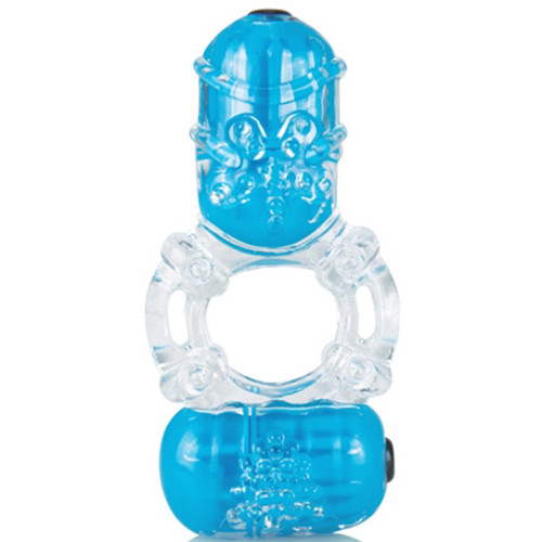 Screaming O ColorPOP The Big O 2 4-function Vibrating Cockring Blue