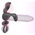 Buy the Spartacus R 9-function 4-in-1 Dual Motor Vibrating Silicone Double Penis Ring & Sheath in Black - Adrien Lastic