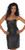 Rimba Leather Black Leather Strapless Dress with Lace Up Open Back