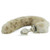 Crystal Delights Minx Glass Butt Plug Faux Fur Tail Snow Leopard