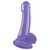 Basix Rubber Works 8 inch Suction Cup Dong Purple