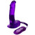 Buy the Vibrating 7.5 inch Realistic Jelly Dildo with Suction Cup in Purple - XR Brands SC Novelties